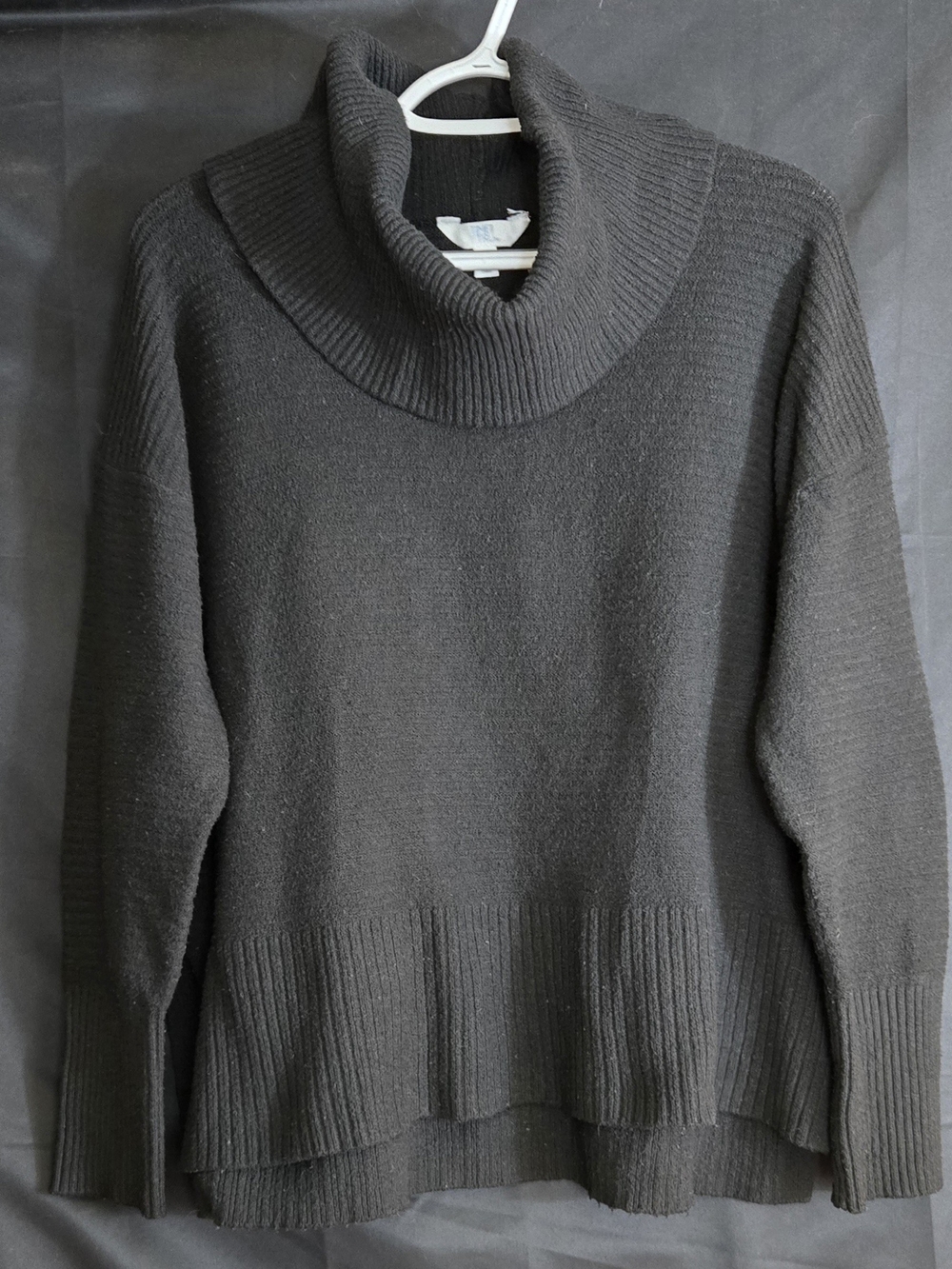 Women's Black Turtleneck Knit Sweater #545